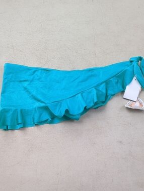 Nicolita Teal Ruffled Bikini Bottom